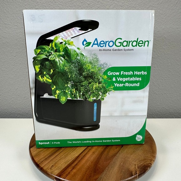 AeroGarden Sprout In-Home Garden System Grow Fresh Herbs & Vegetables 3-Pod NEW - Picture 1 of 8